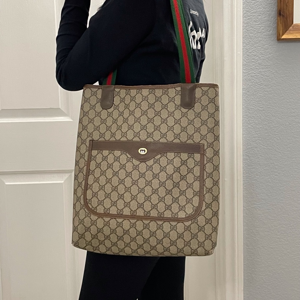 Vintage Gucci PVC Cherry Line Shoulder Bag